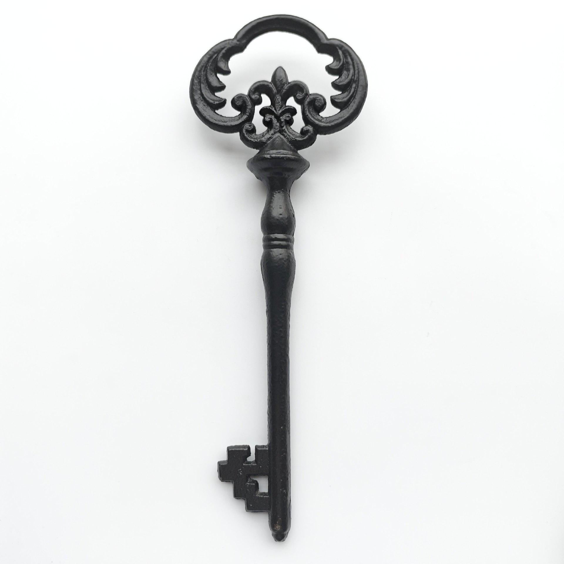 European Style Gray Cast Iron Key Ornament Other
