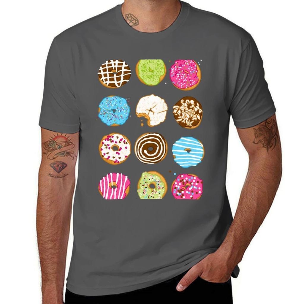 Sweet Donuts Tshirt Casual Loose Daily Wear Tshirt