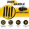 4pcs Outer Door Handle Front & Rear For 2006 - 2011 Hyundai Accent Primed Black