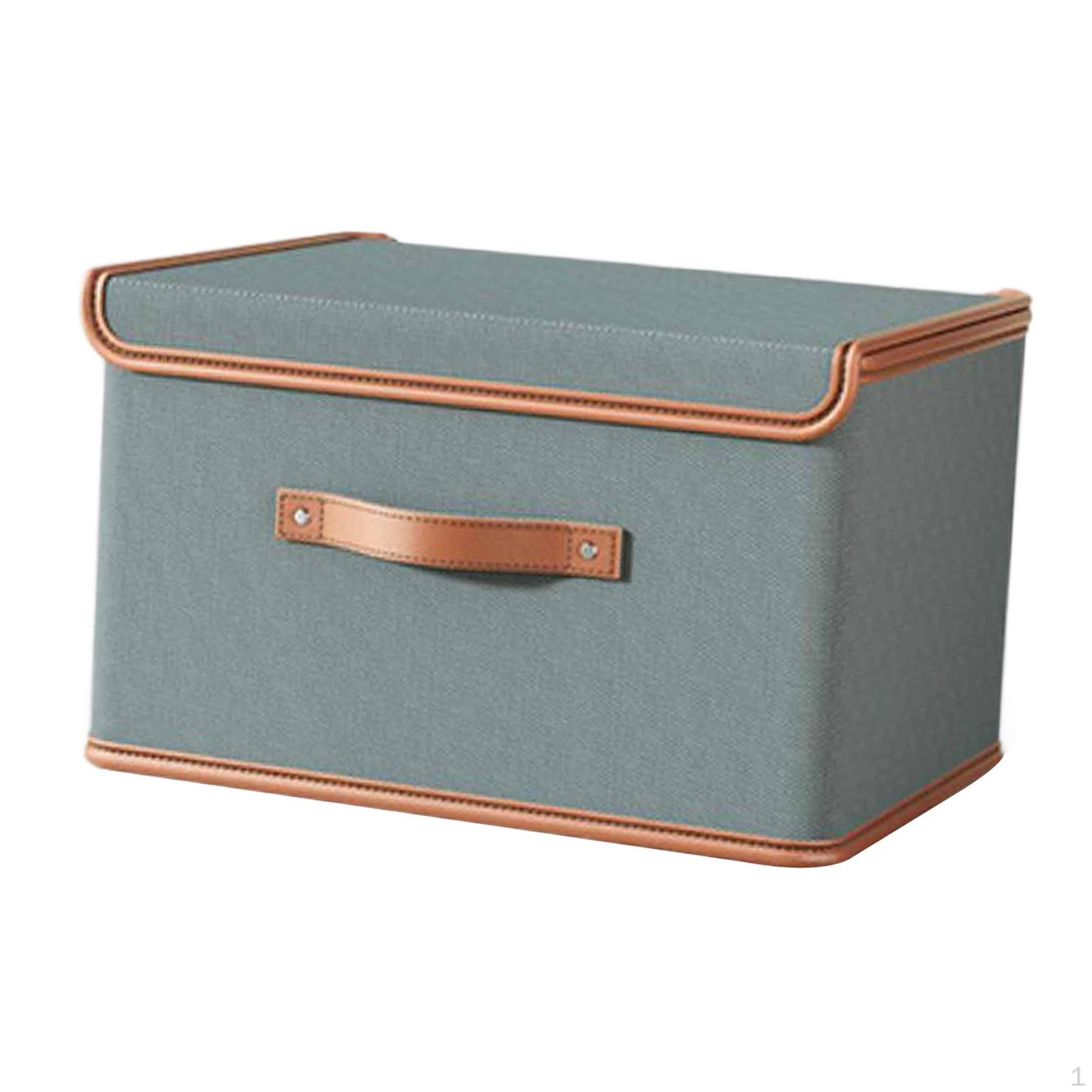 

Крытый контейнер для хранения вещей для домашней организации Gray 37x27x26cm