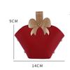 10/20PCS Leather Gift Bags Bow Ribbon Packaging Bag Wedding Favour Distributions Bags Christmas Candy Packaging Box Mini Handbag