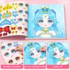 1Set Toy Puzzle Stickers Reusable For Girls Cartoon Princess Make A Face Stickers Handicrafts Creative Kids Stickers