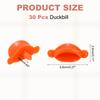 uxcell 30pcs Plastic Duck Safety Duck Mouth Accessories with Washers for DIY Crochet Duck Doll Making Beaks, 0.27 Inch, Crafts,