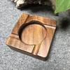 Walnut Grove Solid Wood Ashtray - High-End Chinese Style Decorative Piece for the Living Room
