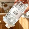 Reusable Plastic Ice Cup with Lid for Freezing Water Coffee Smoothie BPA Free Home Office Travel Cold Drink Cup