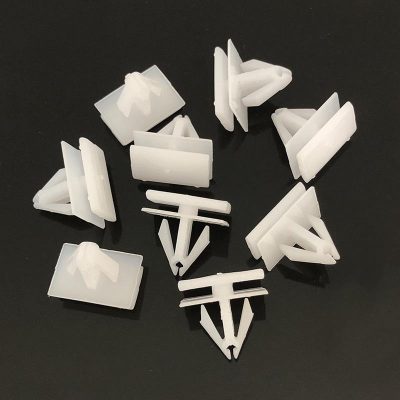 Bilens tröskellist Formhållare Biltillbehör Fästklämmor Nylonhållare 25693852 För G M Cadillac Chevy Buick Plastnit Biltillbehör