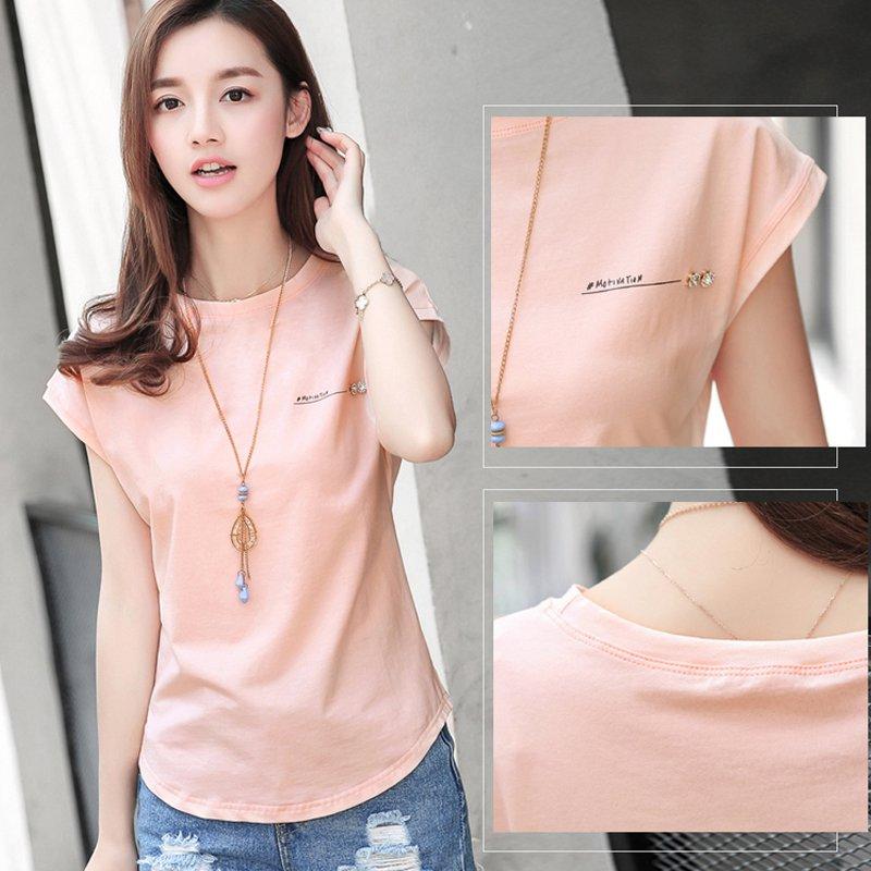 Buy INWPLLR Summer T-shirt Women Tops Tees Female Batwing Sleeve