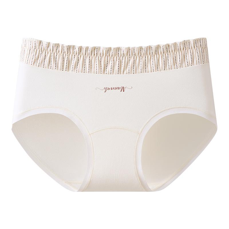 Large Size Female Spring and Summer Pure To Floral Pure Cotton 10A Bacteriostatic Extended Crotch Breathable Briefs