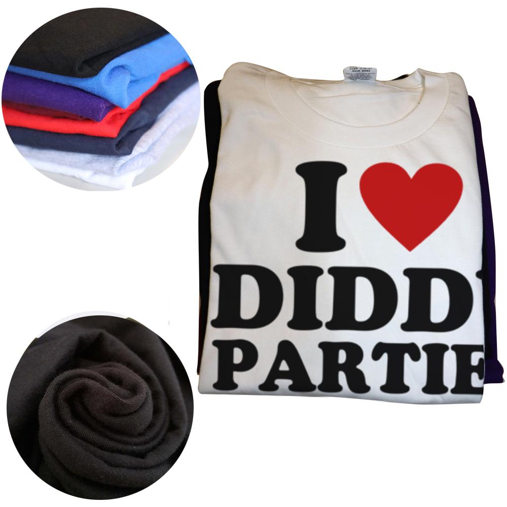 I Love Diddy Parties T Shirt Men's Funny Offensive Sarcastic Novelty T-Shirt Men Women Cotton Short Sleeve Round Neck Tshirt Top