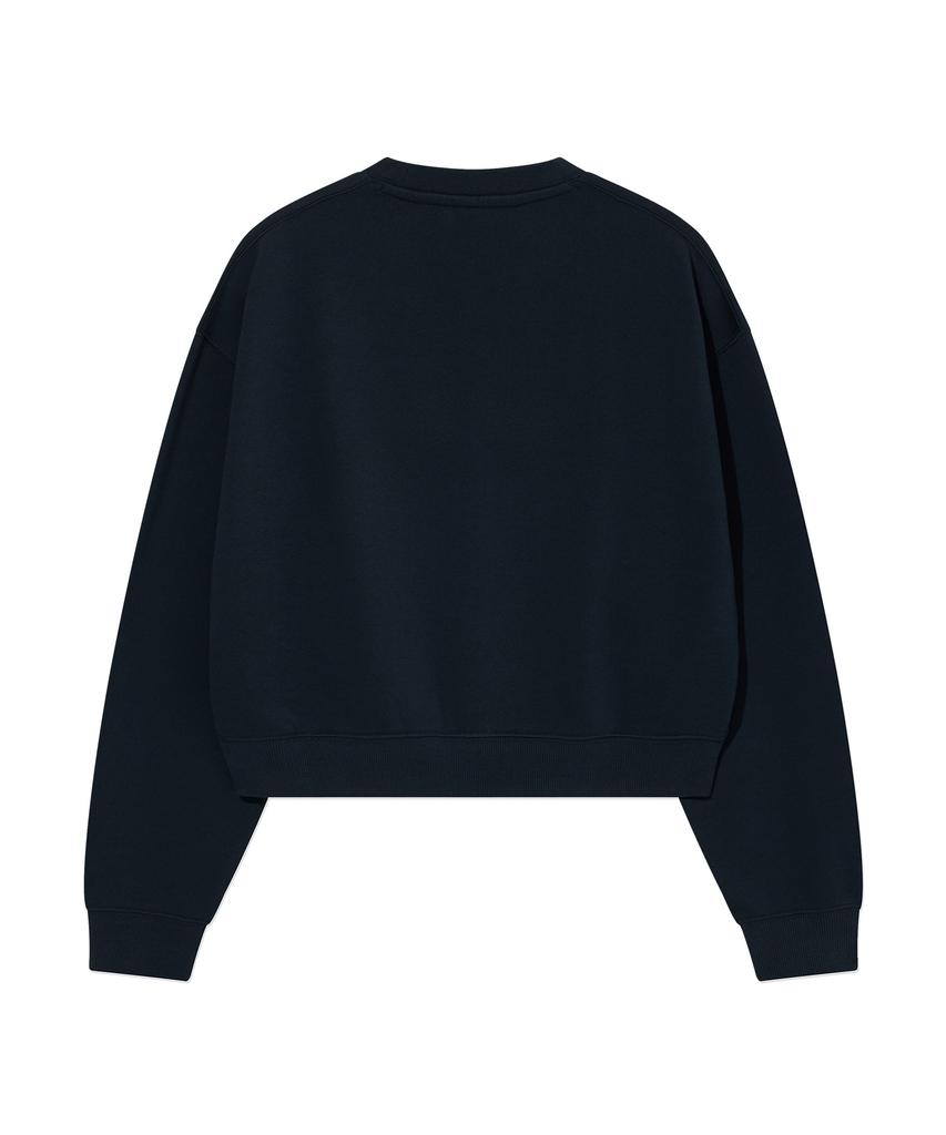 COVERNAT WOMAN Rope Cooper Logo Sweatshirt Navy