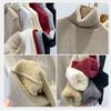 Fleece and Thickened Sweater Women's High-neck One-piece Fleece Sweater Women's Autumn and Winter Pullover Solid-color Knitted Sweater