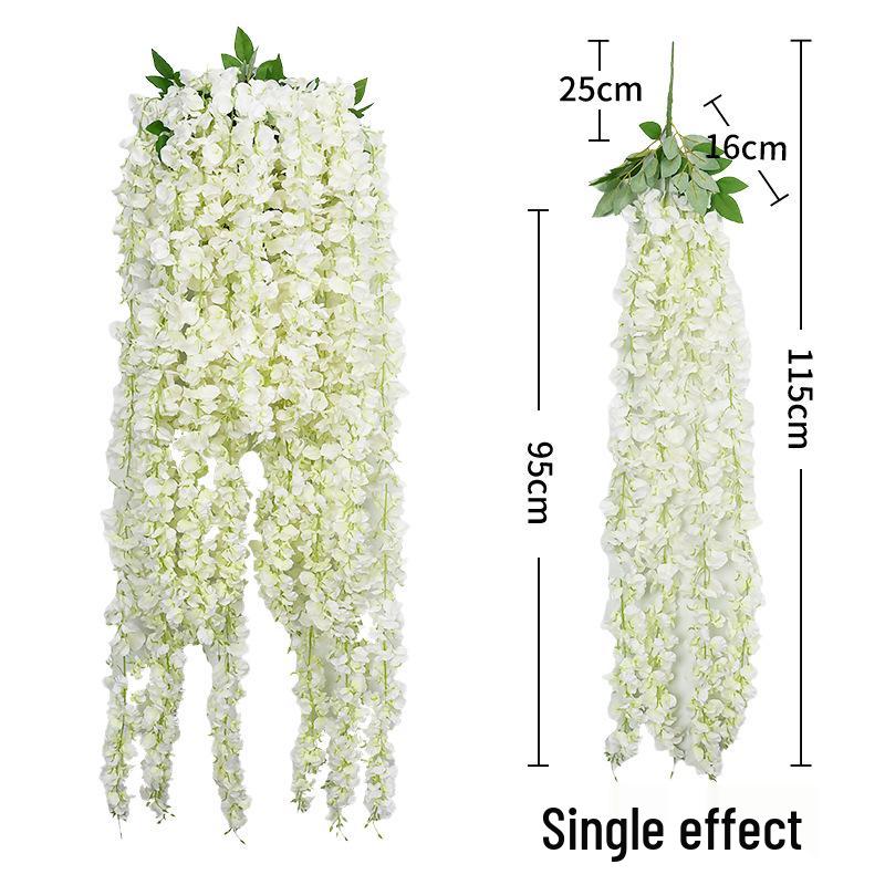 Artificial Wisteria Hydrangea Orchid String for Home Ceiling Decoration