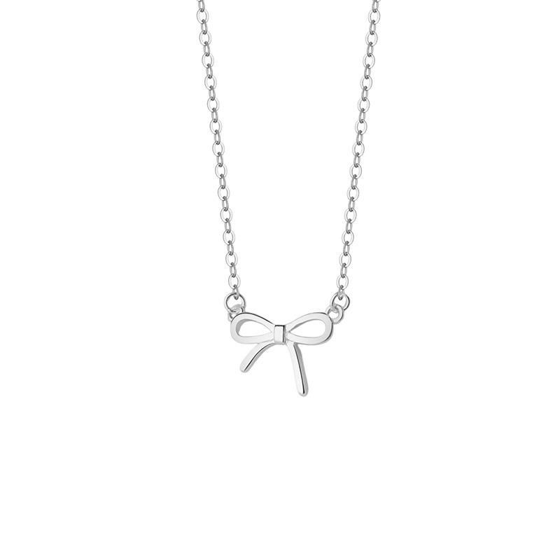 

Изысканное ожерелье-бантик для женщин, легкая роскошь, высококачественное, милое, новое украшение на цепочку-воротник