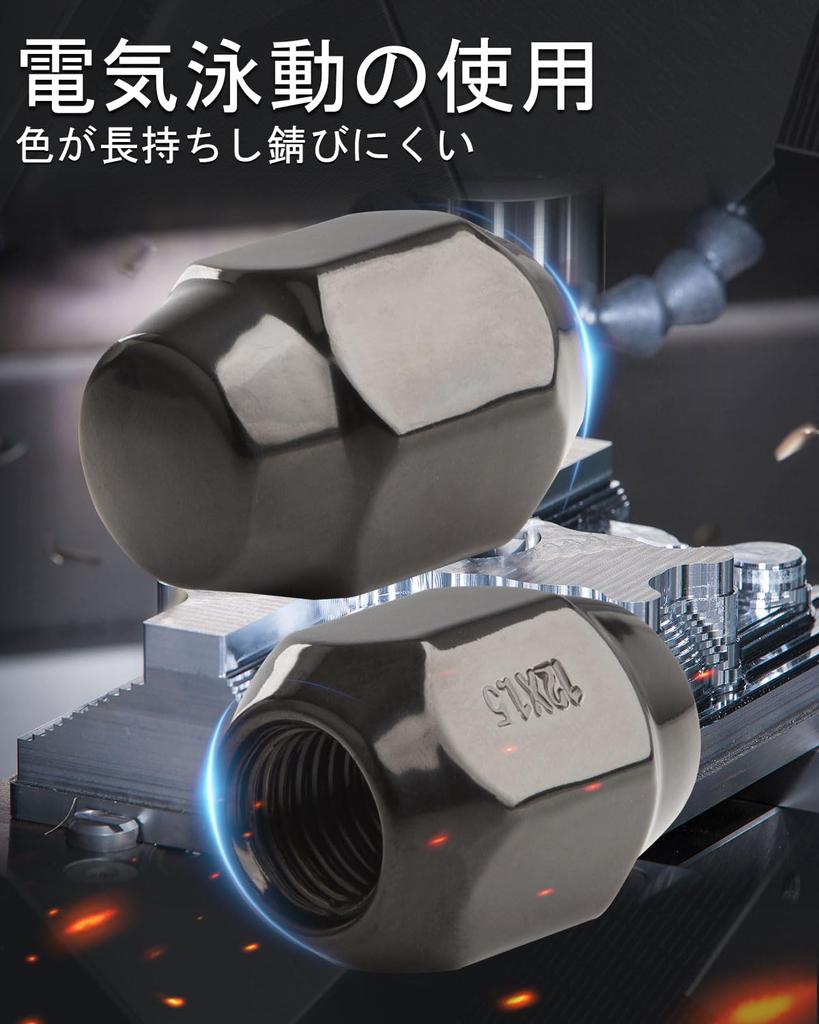 GAsupply M12 x P1.5 Wheel Nut 60° Taper Seat 28mm Length 21HEX Compatible with