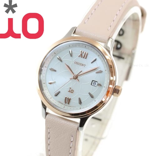 Orient iO Solar Watch, Made in Japan, with Manufacturer's Warranty, Women's, RN-WG0416S, White