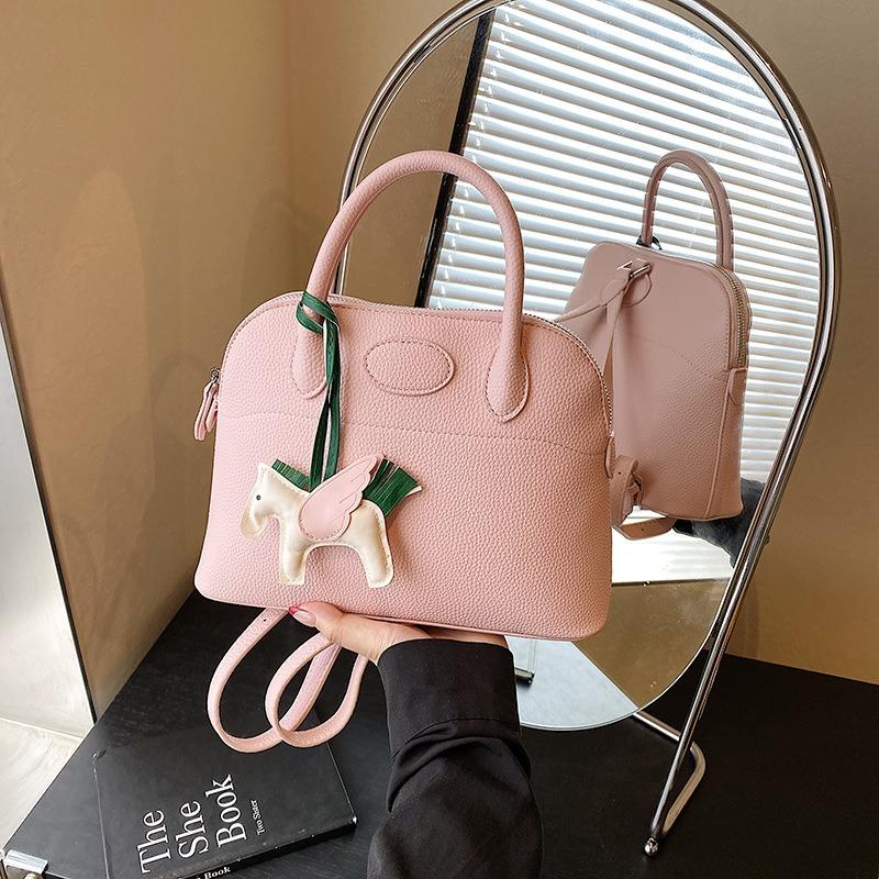 Fashion backpack women's new high-end versatile handbag niche design shell bag
