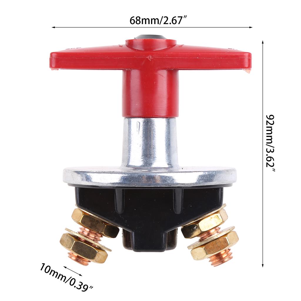 Battery Isolator Disconnect Cut Off Power Kill Master Switch Circuit Breaker 12V 60V for Marine Boat RV ATV Auto Vehicle