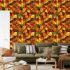 Gold and ochre stained glass wallpaper for living room and bedroom 50x1000