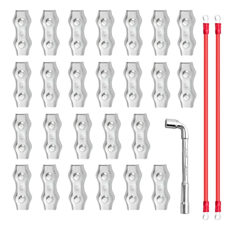 Соединители для проволоки электроизгороди, Прочные соединители для ограждающей проволоки, Инструменты и товары для дома, Для патио, лужайки, сада, Товары для дома China Mainland