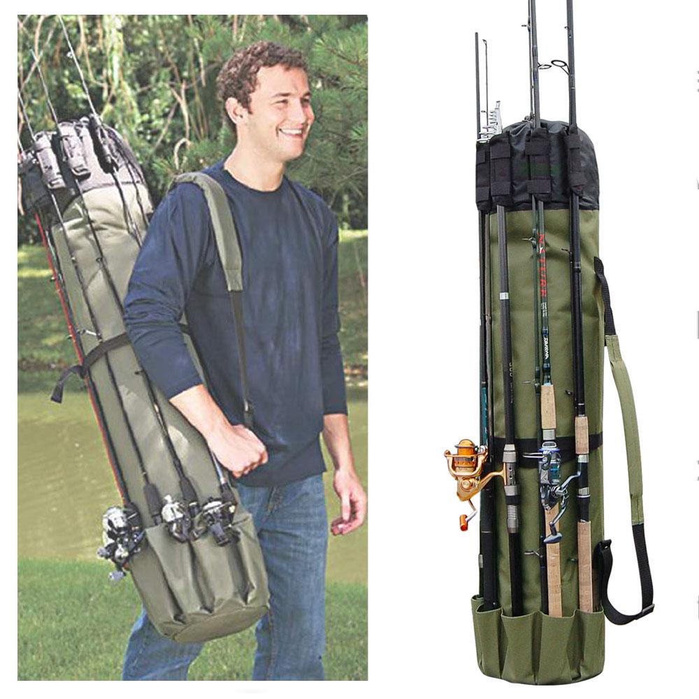 Portable Multifunction Nylon Fishing Bags Fishing Rod Bag Case Fishing Tackle Kit Storage Bag Premium Durable Quality