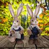 Pair of Easter Simulation Rabbit Shooting Props Dolls