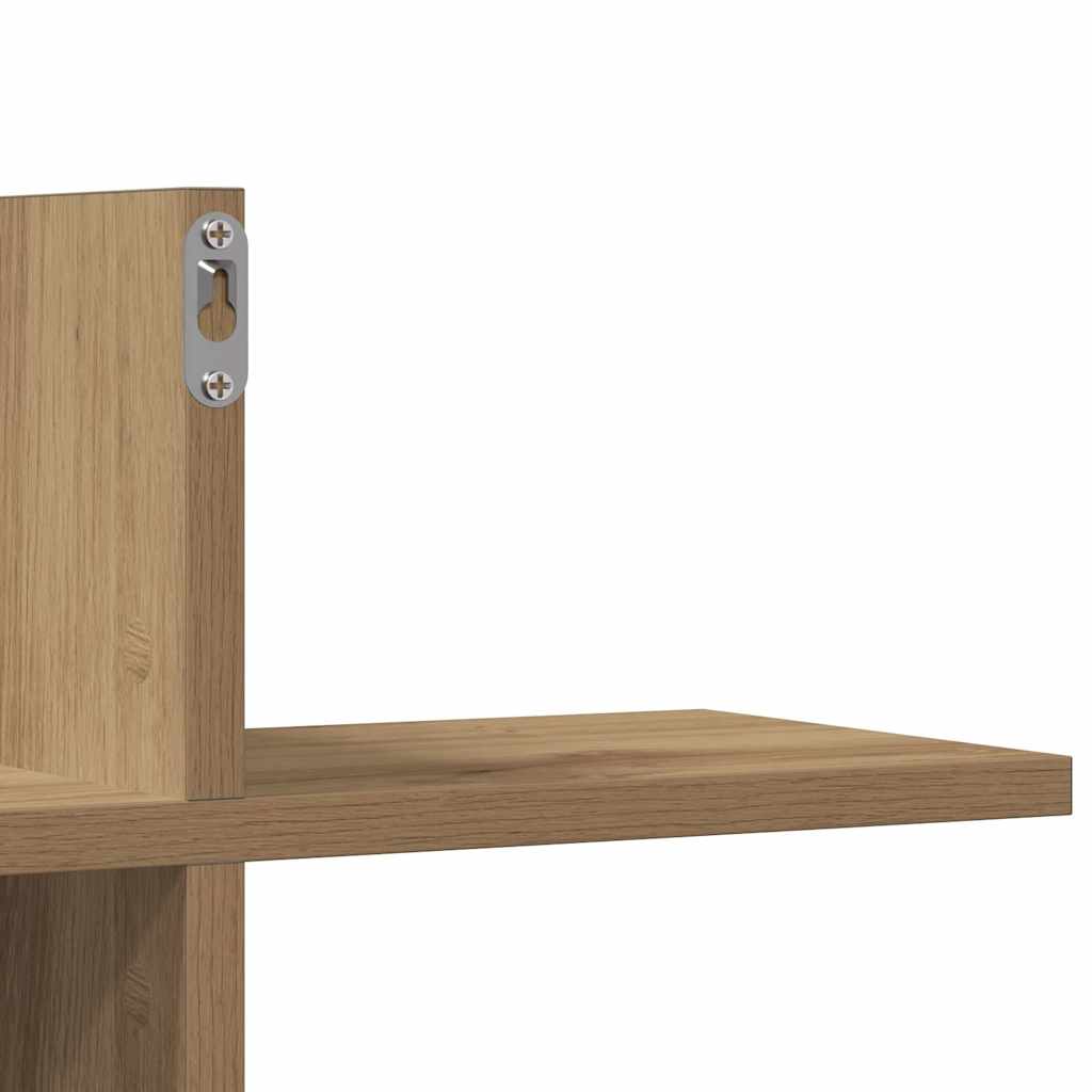 Wall Shelf Artisan Oak 124.5 X 18 X 60.5 Cm Particleboard