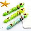 W89C 9Pcs/Pack Colored Ballpoint Pen 8 Different Colors for Student Writing Drawing