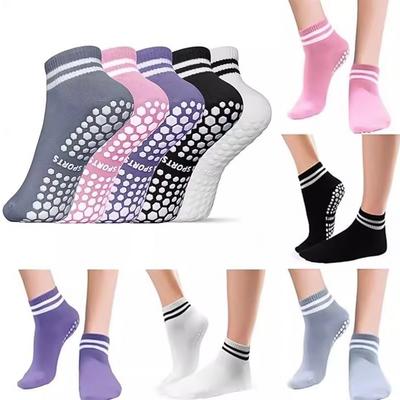 1Pair  Women's Non Slip Socks with Grip, Women's Yoga Non Slip Stockings Suitable for Pure Ballet and Dance Exercises