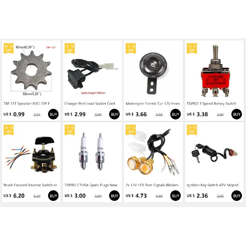 9T #35 Chain Front Gear Sprocket For Motor Electric Scooter Motorbike Go Kart Drift Trike 4 Wheeler Quad