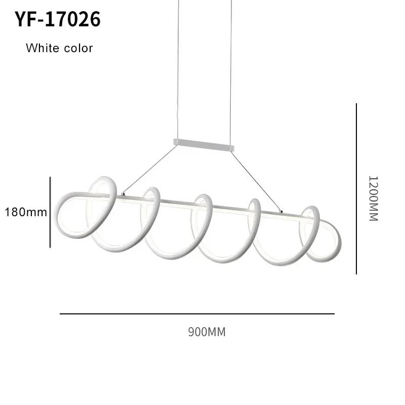 New White/Black Modern LED Pendant Lights Dining room kitchens AC 85-265V Hanging light fixture Luminaire colgante Pendant Lamp