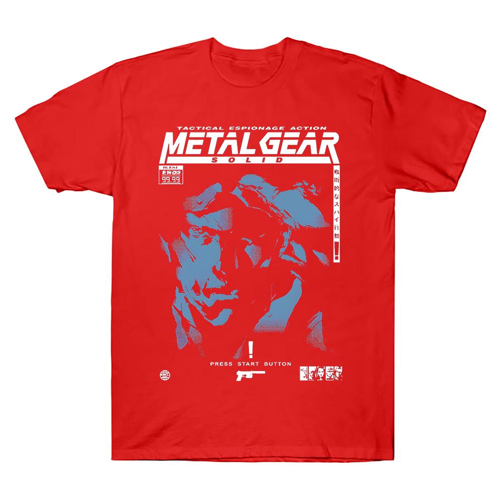 

Unisex Metal Gear Solid T-shirt Vintage Short Sleeve Crewneck Cotton Tees Comfortable Casual Clothes XXL