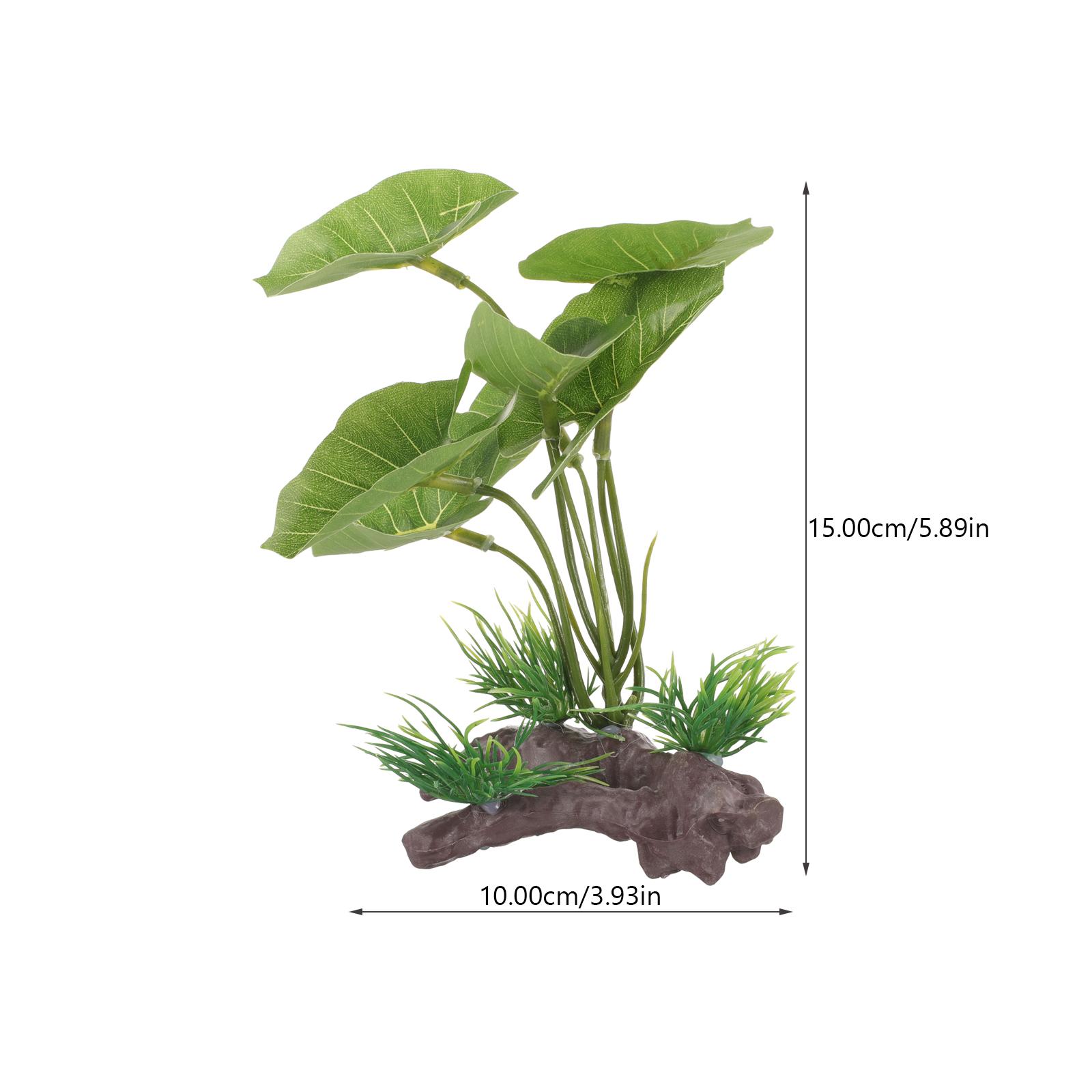 

Aquarium Simulation Plant Aquatic Plants Artificial Aquarium Plant Realistic Reptile Terrariums Plants Fish Tank Decoration about 15x10cm