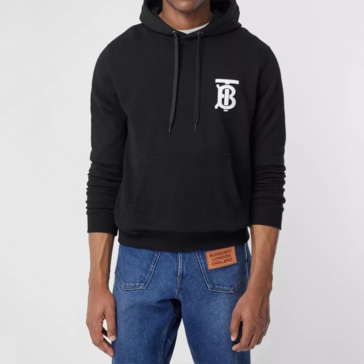 Sweat à capuche à motif monogramme de la saison précédente 80246041