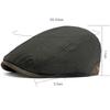 HT4573 Berets New High Quality Men Women Autumn Winter Hat Waterproof Fleece Lined Ivy Flat Cap Male Female Adjustable Beret Cap