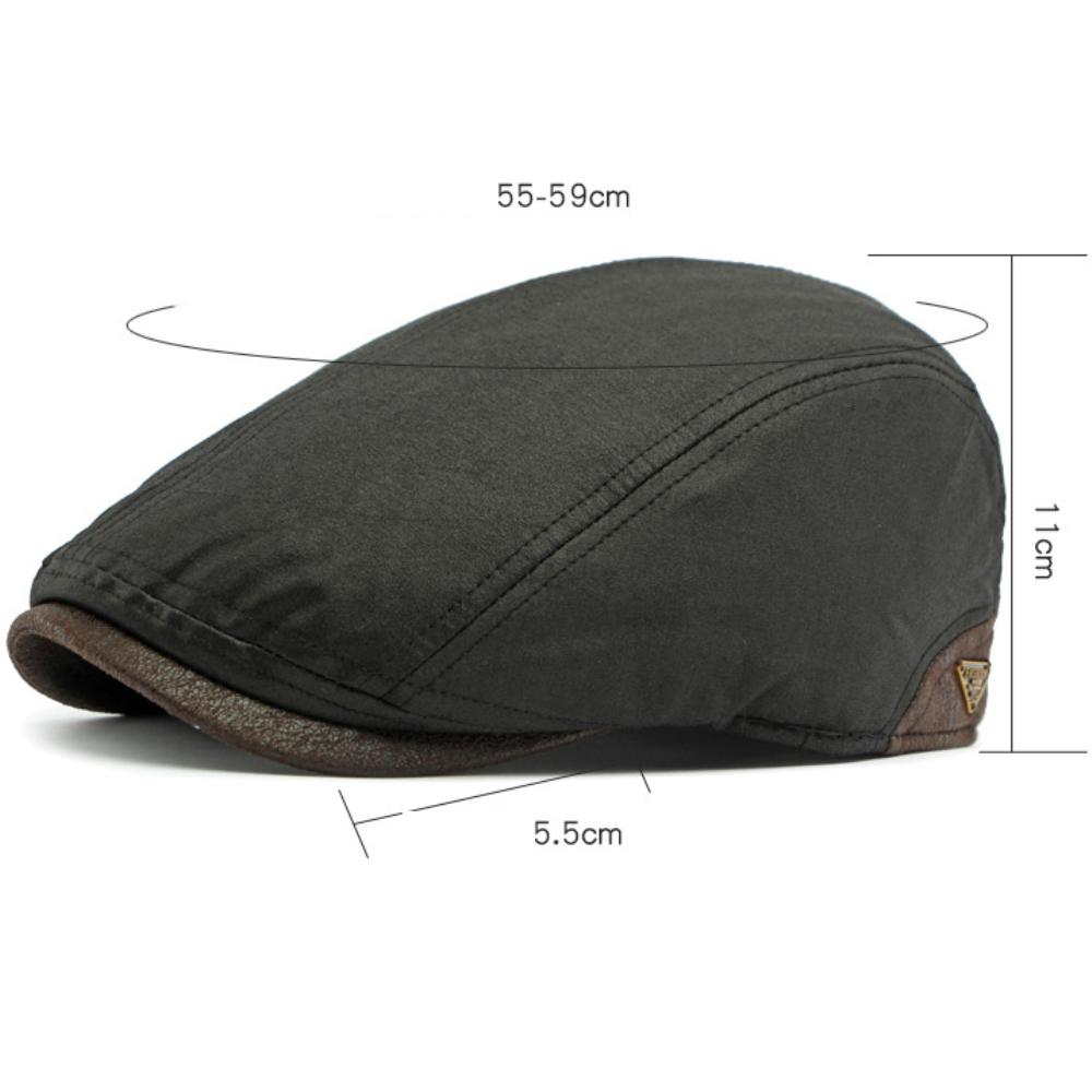HT4573 Berets New High Quality Men Women Autumn Winter Hat Waterproof Fleece Lined Ivy Flat Cap Male Female Adjustable Beret Cap