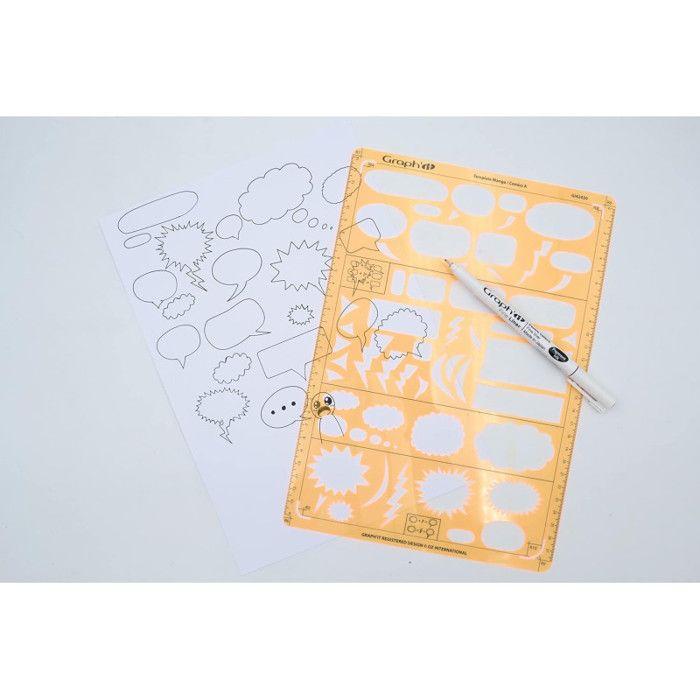 Tracing Template - Graph'It - Model A - A4 Format - 25 Varied Bubbles - Mixed