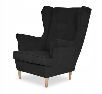 ARI Scandinavian Wing Chair - Black Elegance and Comfort