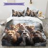 Pitbull Pattern Bedding Home Decoration Birthday Gift (1 * duvet cover + 2 * pillowcase, without core)