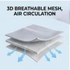 Striped 3-Piece Fitted Ice Silk Mat Set, Soft Anti-Bacterial Bed Sheet for Summer, Breathable Cooling Bedding for Home & Dorm