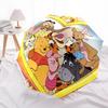 Winnie-the-Pooh Themed Automatic Opening and Closing Umbrella, Brightly Colored 8-rib Portable Umbrella, Suitable for Men and Women, A Perfect Gift Fo