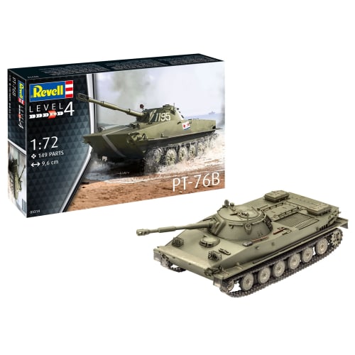 German Revell 1/72 Soviet Army PT-76B Plastic Model 03314