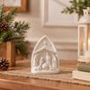 Desktop Ornaments Holy Family Sculpture Resin Christmas Manger Statue  Window Sill