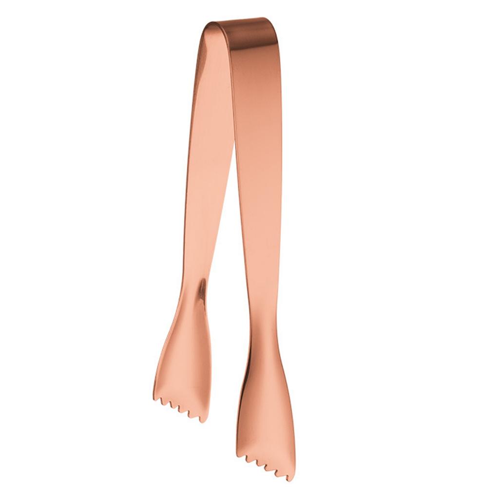 Ergonomic Ice Serving Tongs Rusts Resistant Stainless Steel Clip Easy Cleaning Professional Bartending Tool