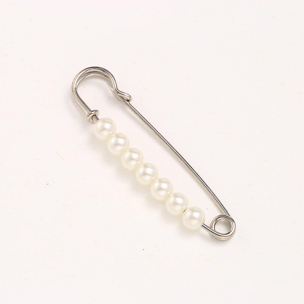 Pearl Waist Pin Brooch for Adjustable Skirt Fit