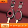 Interior Mouldings Car Zinc Alloy Leather Key Case Cover For BMW 3 5 7 Series X5 E53 X3 F83 E46 E39 E38 E60 E63 E61 E64 330i Z3