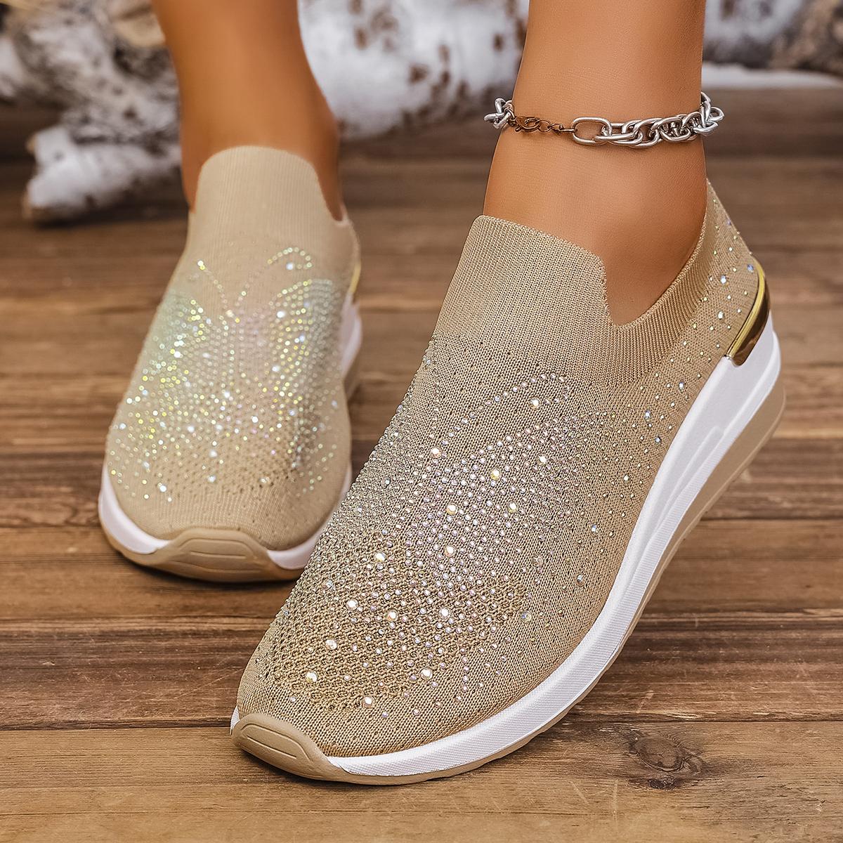 

Women Sneakers 2025 New Platform Wedge Slip on Sneakers Comfortable Plus Size Shoes Women Spring Autumn Fashion Flat Shoes Women 37 хаки