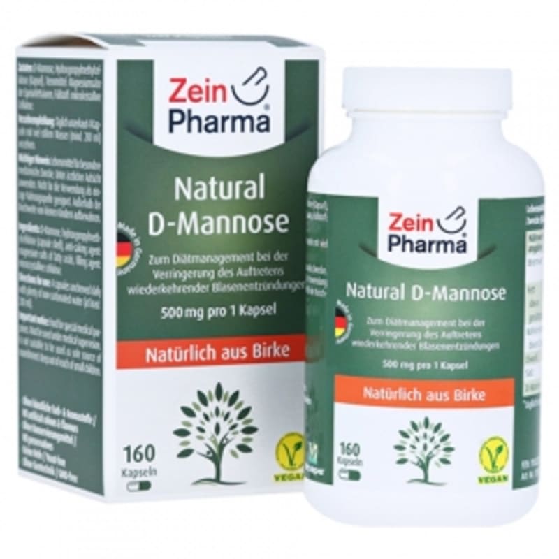 

Zein Pharma Natural D-Mannose 500 mg 160 Capsules