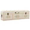 VidaXL Solid Fir Wood Storage Bench Storage Box Pouf Hallway Entrance Living Room Bedroom Home 339296