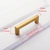 Brushed Gold & Black Stainless Steel Drawer Handle for Cabinets and Wardrobes