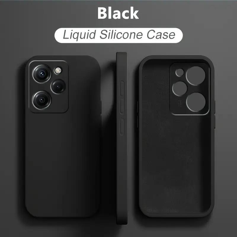Liquid Silicone Case For Xiaomi Redmi 12 12C 13C Shockproof Case For Redmi Note 12 Pro Plus Note 12S 4G Note 12 5G 4G Note12 Pro+ 5G Phone Cover